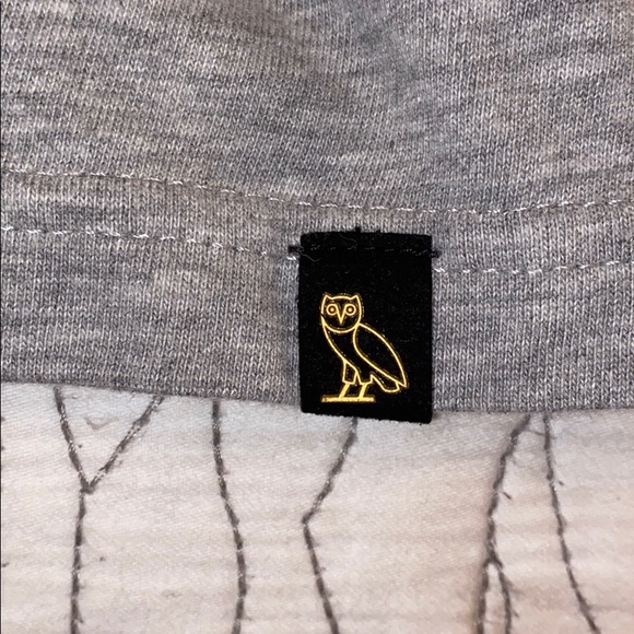 OVO/ October's very own unisex grey hoddie - Picture 4 of 4